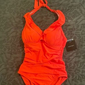 {Ellen Tracy} One Piece Swimsuit size 10 NWT